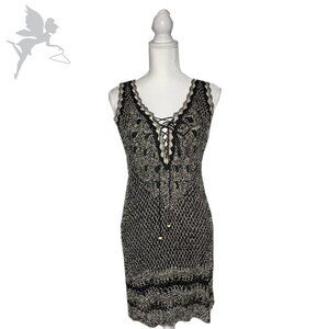 HALE BOB Crochet tie front dress